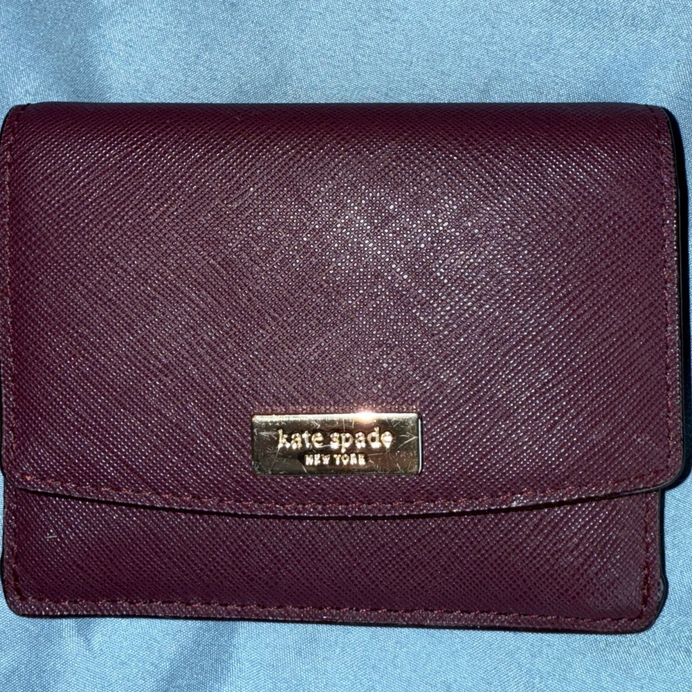 Kate Spade Burgundy Card Wallet